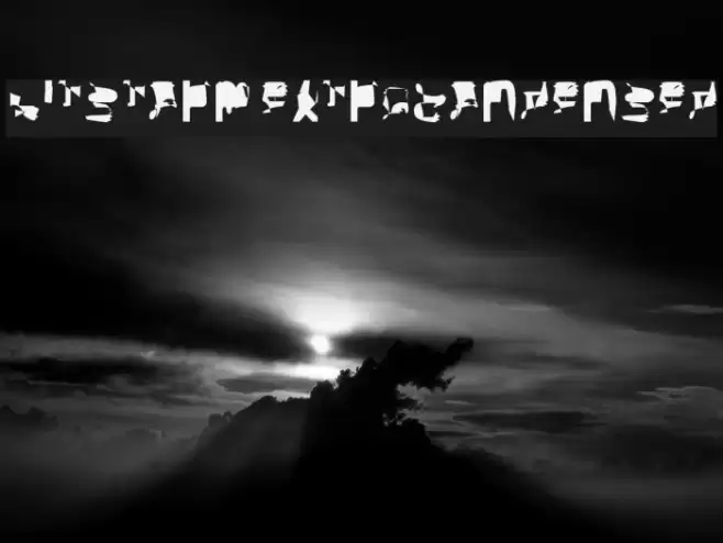 bitstorm extracondensed Font examples