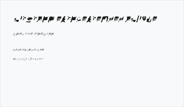 bitstorm extraextended oblique Business Card