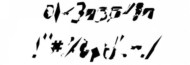 bitstorm maximumcondensed oblique Font OTHER CHARS