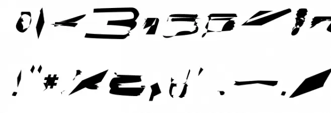 bitstorm maximumextended oblique Font OTHER CHARS