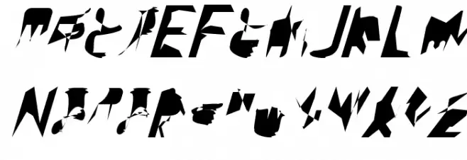 bitstorm supercondensed oblique Schriftart Groß