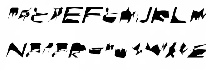 bitstorm superextended oblique Schriftart Groß