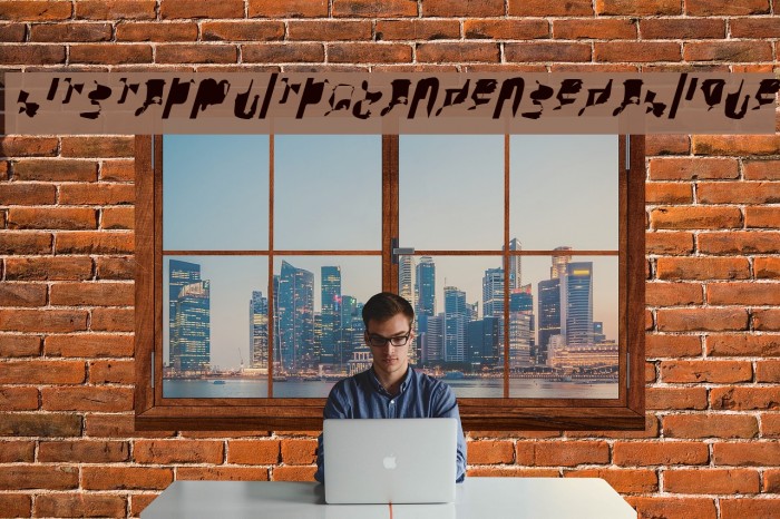 bitstorm ultracondensed oblique Example 3