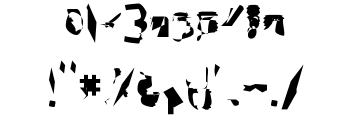 bitstorm ultracondensed Font OTHER CHARS