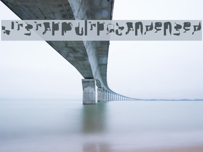 bitstorm ultracondensed Font examples
