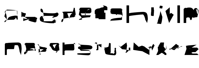bitstorm ultraextended Font LOWERCASE