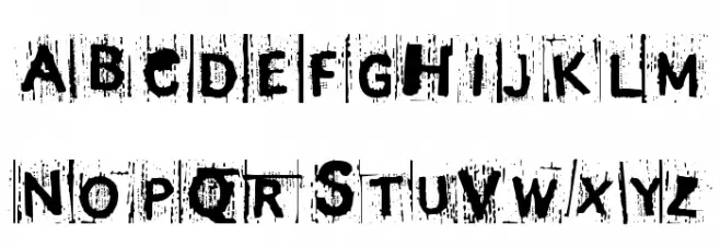 BJ REDRUM Schriftart Groß