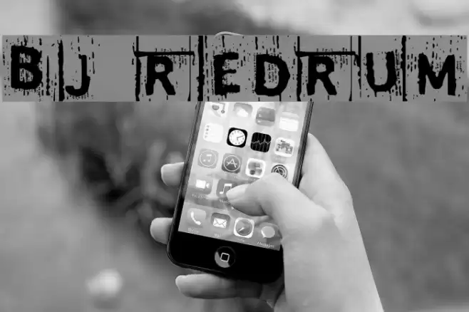 BJ REDRUM Font examples