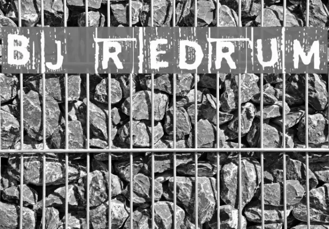 BJ REDRUM Font examples