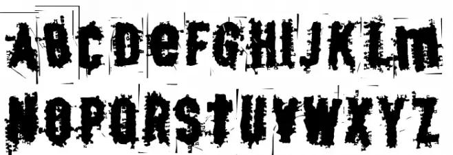 BJ SKRATCH Schriftart Groß