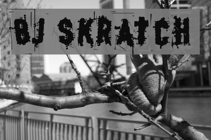 BJ SKRATCH Font examples