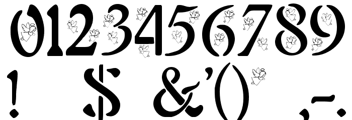BJF Angels Font OTHER CHARS