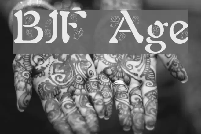BJF Angels Font examples