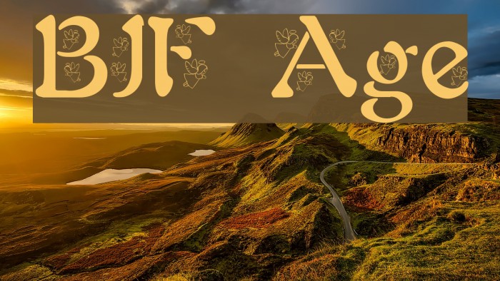 BJF Angels Font examples