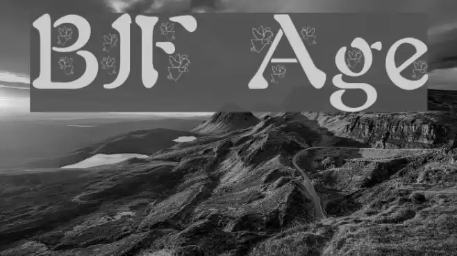 BJF Angels Font examples