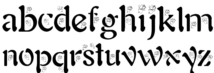 BJF Angels Font LOWERCASE