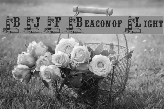 BJF Beacon of Light Font examples