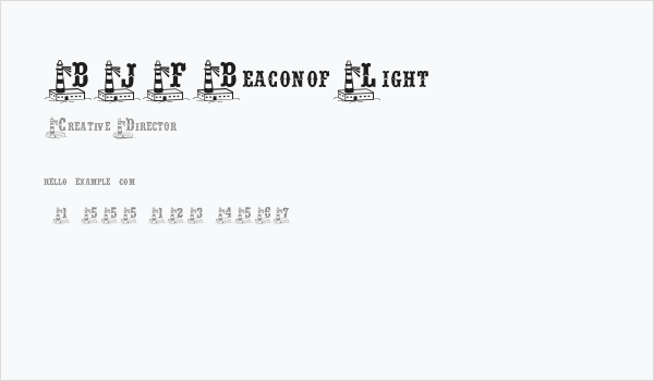 BJF Beacon of Light Business Card