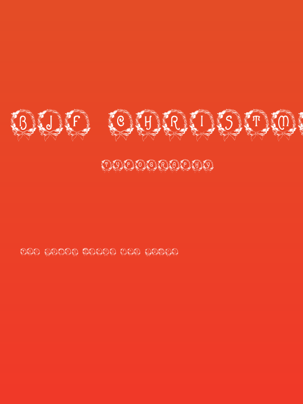 BJF Christmas Wreath Poster