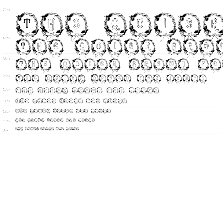 BJF Christmas Wreath Waterfall