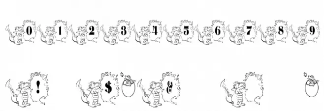 BJF Dragons Font OTHER CHARS