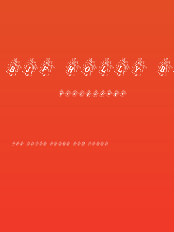 BJF Holly Bells Poster