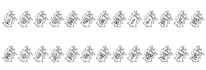 BJF Holly Bells Font LOWERCASE