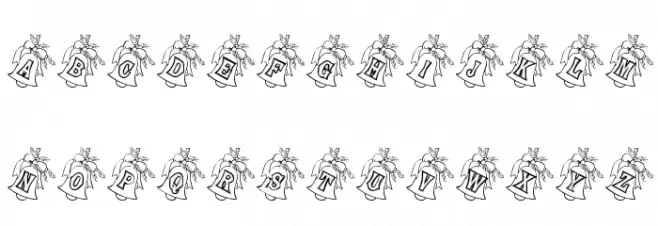 BJF Holly Bells Font LOWERCASE