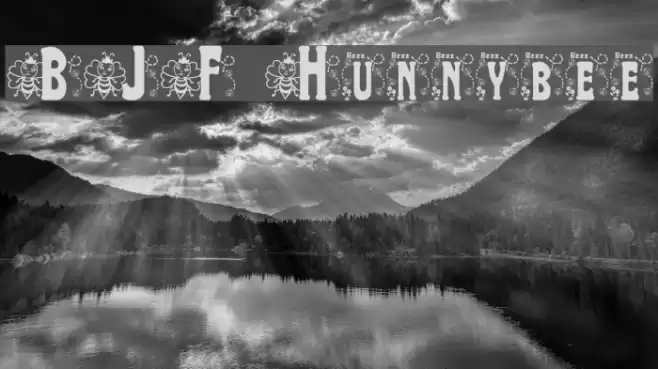 BJF Hunnybee Font examples