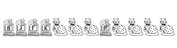 BJF Kat n Mouse  font caratteri gratis