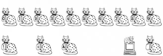 BJF Kat n Mouse Font OTHER CHARS