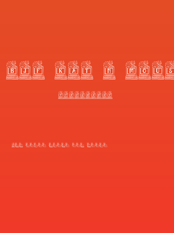 BJF Kat n Mouse Poster