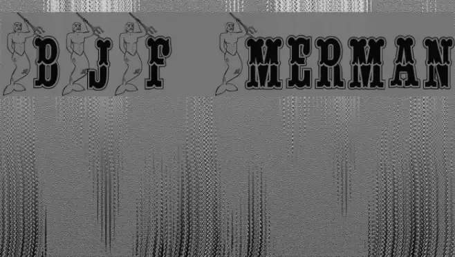 BJF Merman Font examples