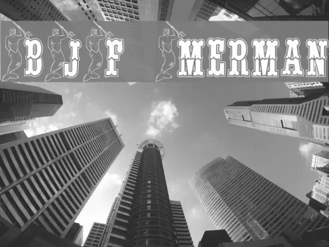 BJF Merman Font examples