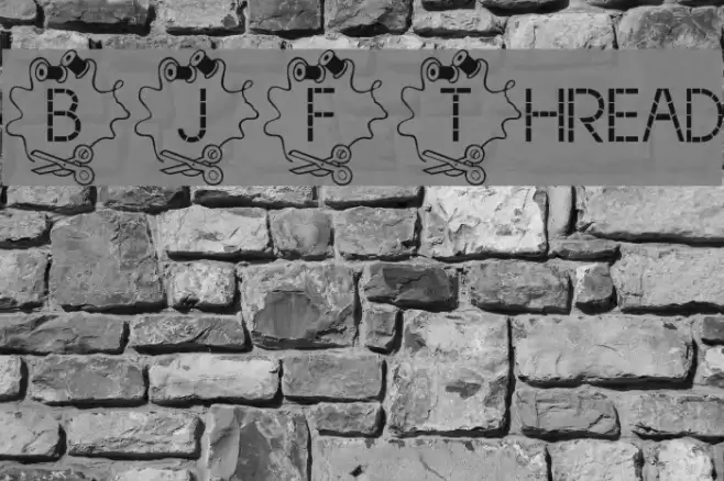 BJF Thread Font examples