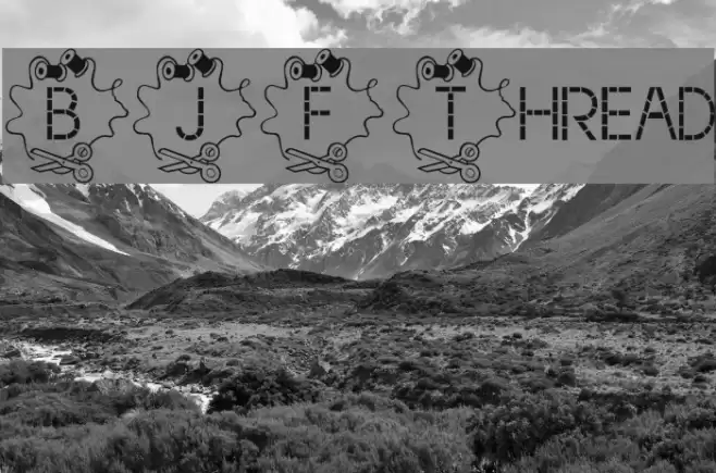 BJF Thread Font examples