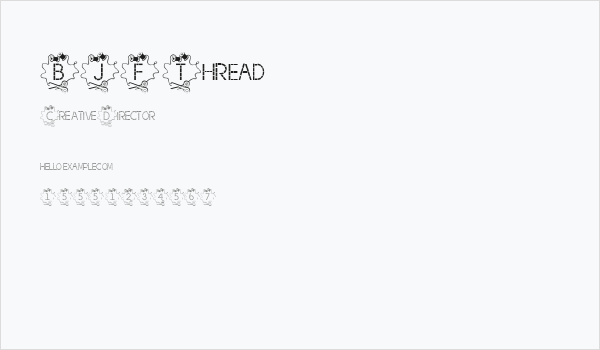 BJF Thread Business Card