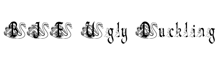 BJF Ugly Duckling  les polices de caractères gratuit tlcharger