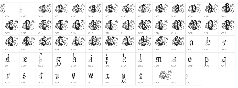 BJF Ugly Duckling Character Map