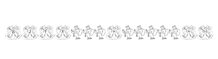 BJF Xmas Angels AH Font