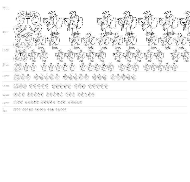 BJF Xmas Angels AH Waterfall