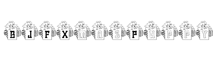 BJF Xmas Puppy Font