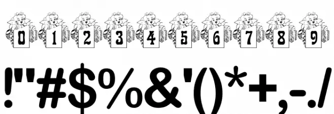 BJF Xmas Puppy Font OTHER CHARS