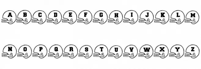 BJFootball Font UPPERCASE
