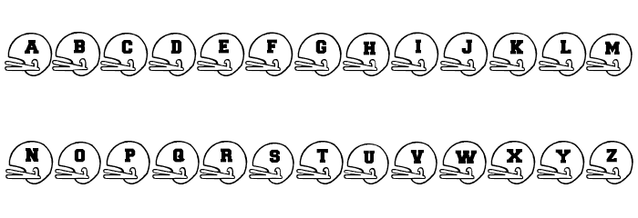 BJFootball Font LOWERCASE