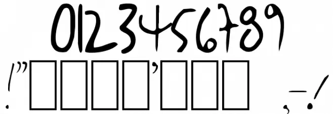 BjBj-TOO Font OTHER CHARS