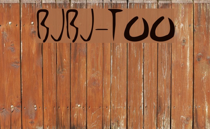 BjBj-TOO フォント examples