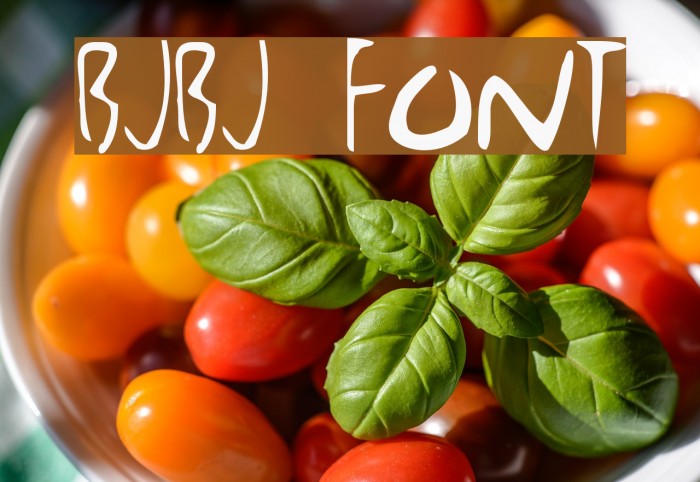 BjBj Font examples