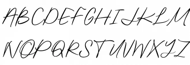 Bjornsson Signature Regular Font Litere mari
