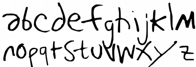 Björk Handwriting خط أحرف كبيرة